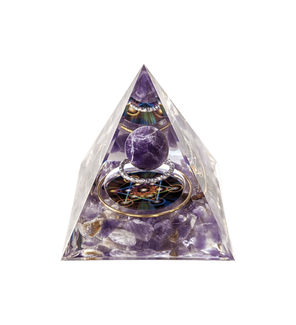 Orgonite Pyramid Amethyst Metatron