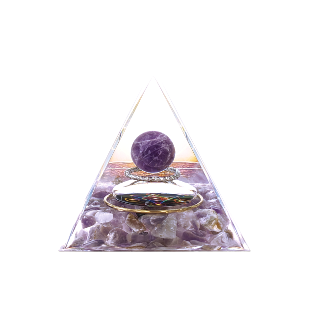 Orgonite Pyramid Amethyst Metatron