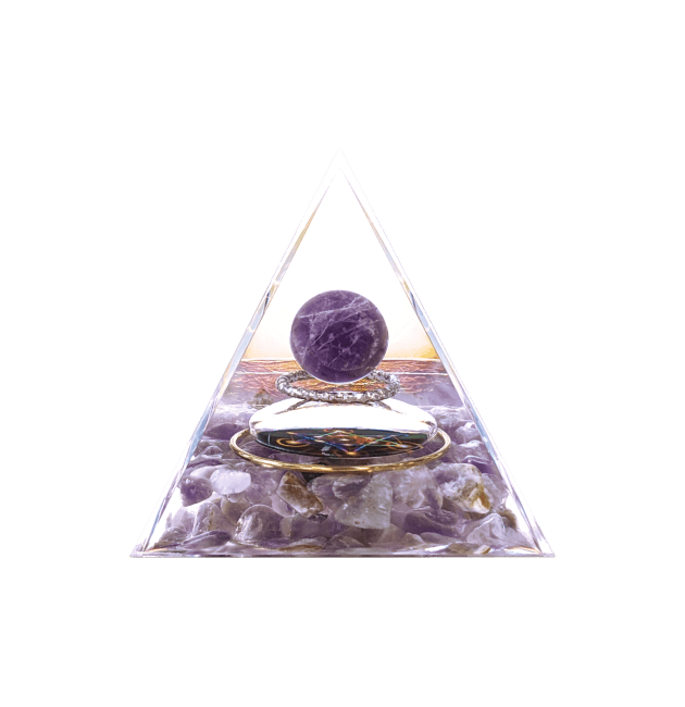 Orgonite Pyramid Amethyst Metatron