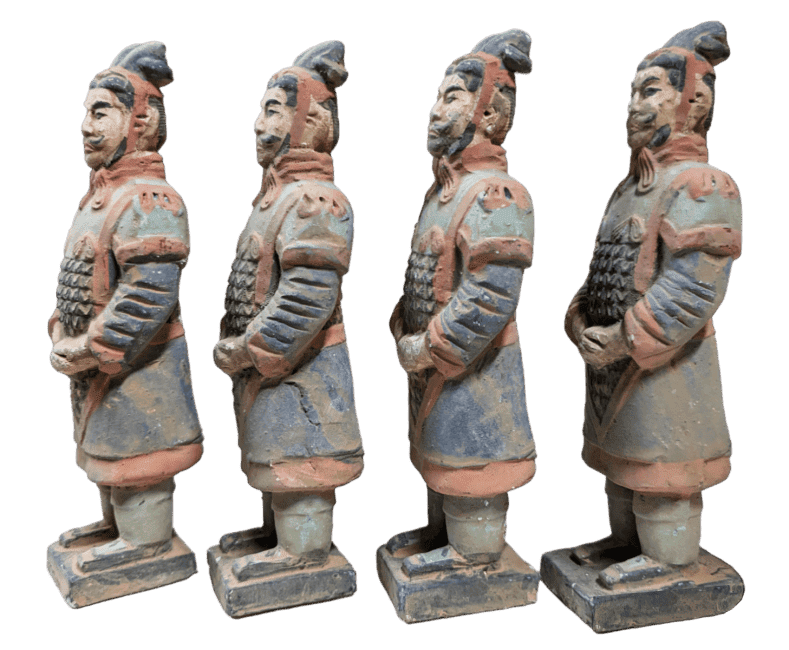 Antique Colorful Statue in Terracotta General 16cm X 4 pcs