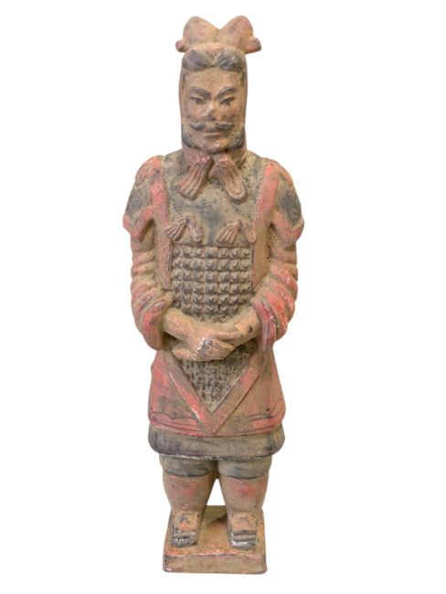 Antique Colourful Terracotta Statue, General Size, 20cm