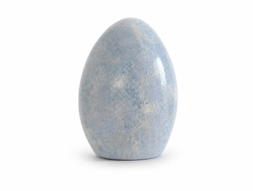 polished blue calcite 1.244 kg