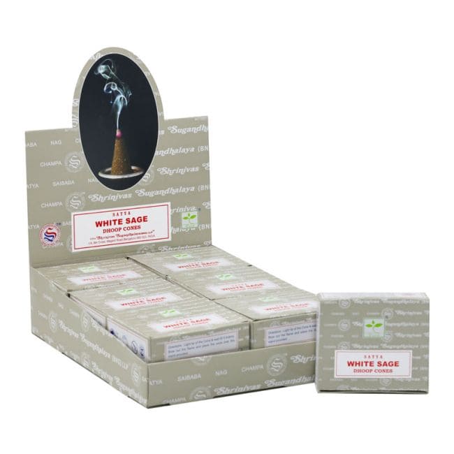 White sage satya incense cones