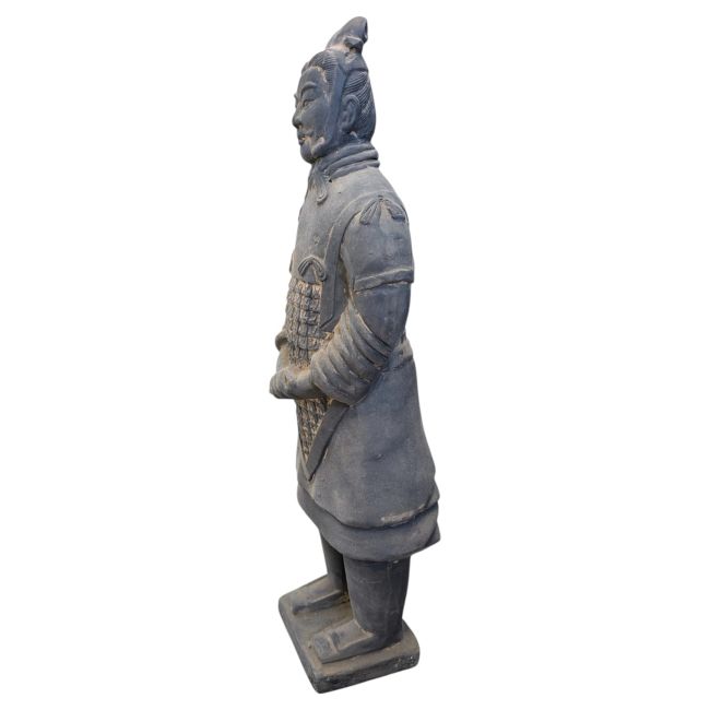 incense at Black Terracotta General Statue 50cm|gb