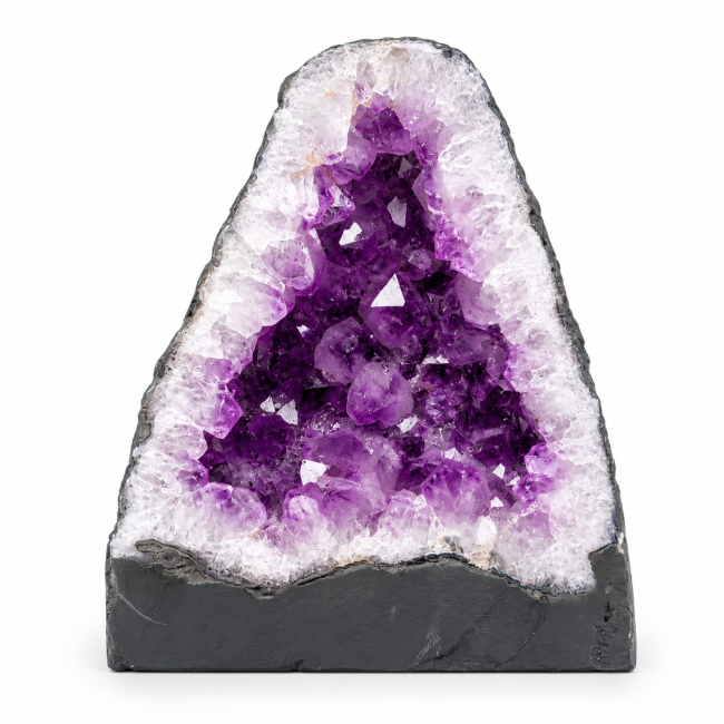Brazilian amethyst geode A on a base, 9.3 kg