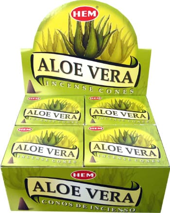 Aloe vera hem incense cones