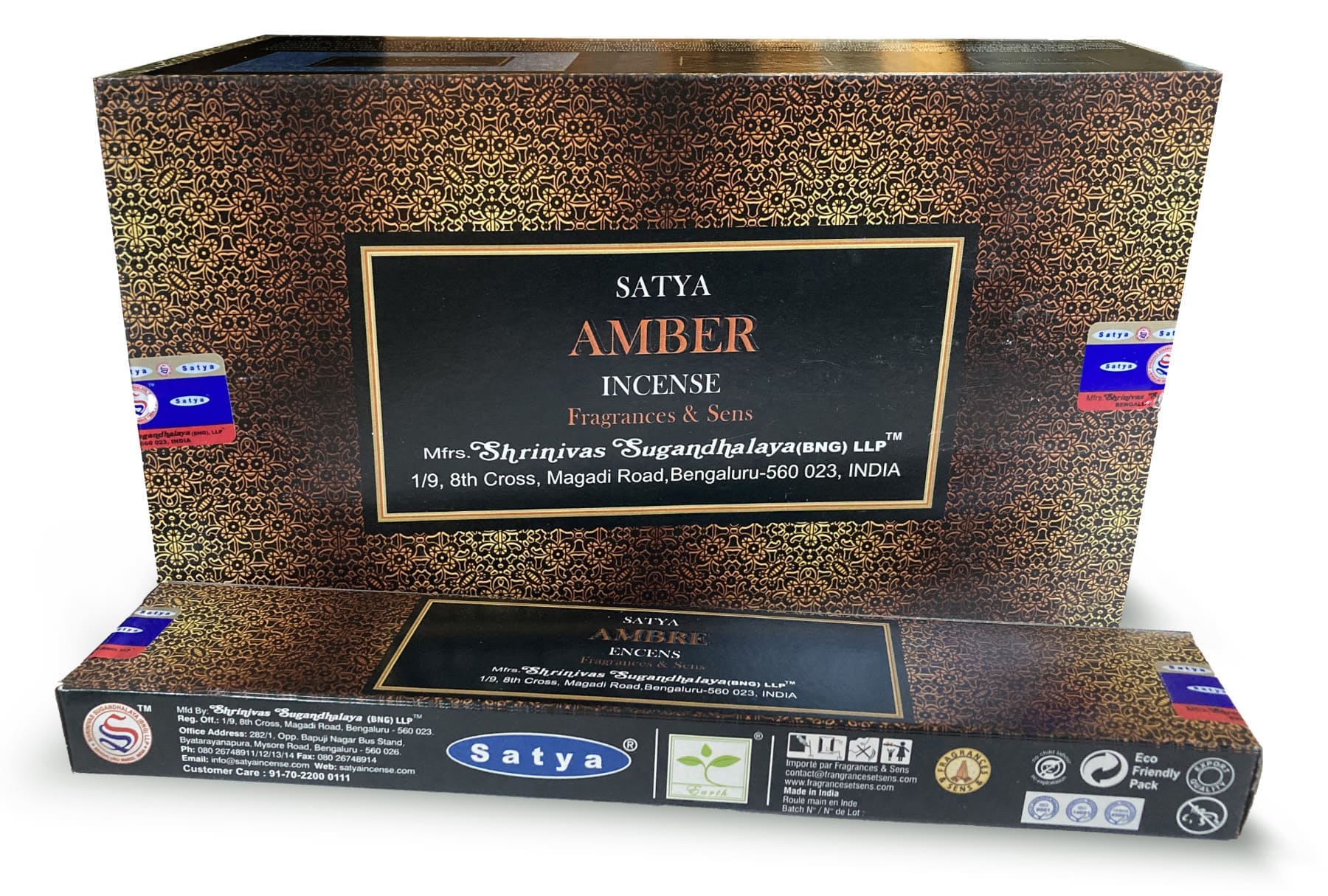 Amber Satya Fragrances & Sens incense 15g