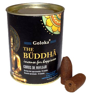 Goloka backflow buddha cones set of 6