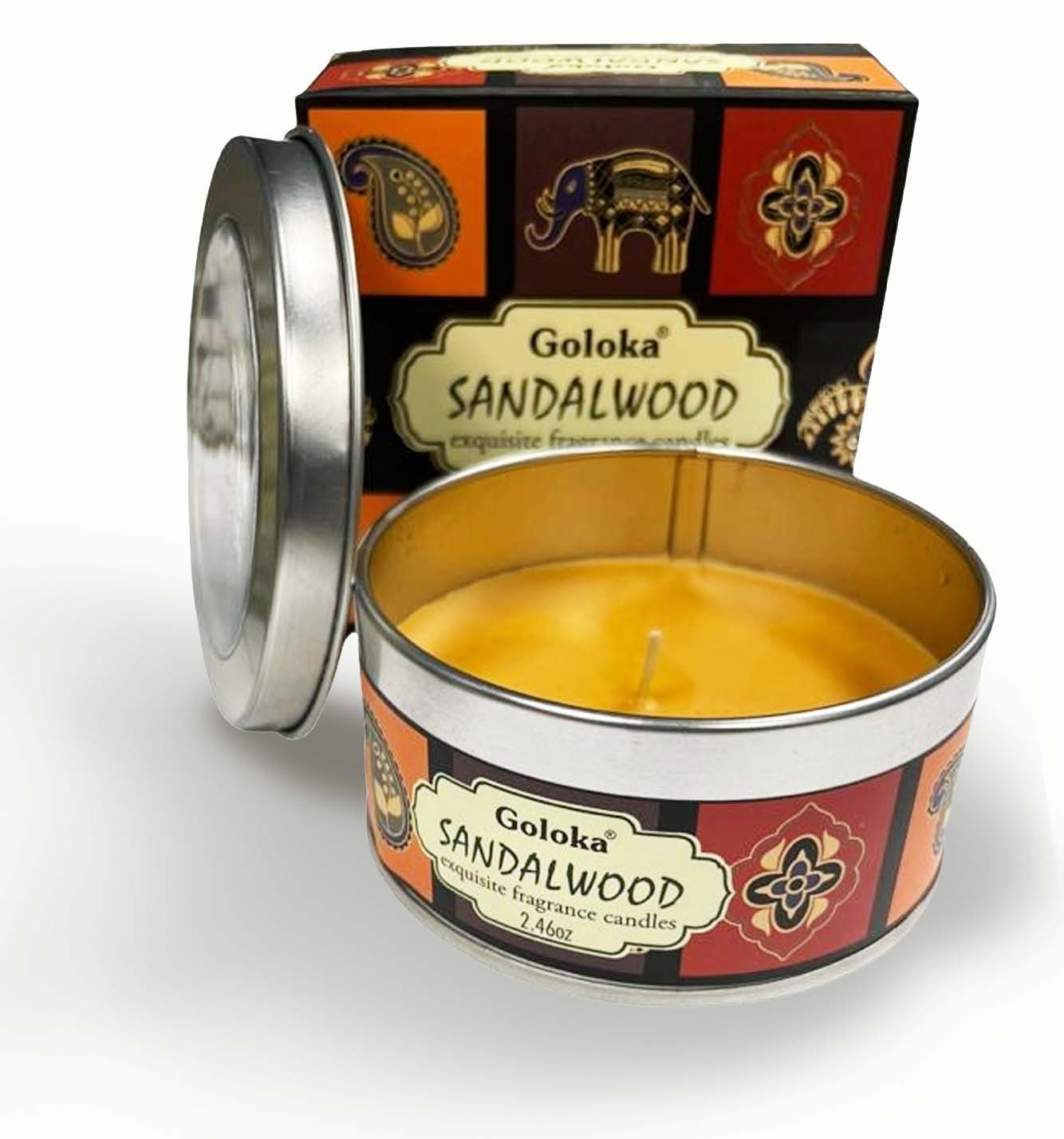 Goloka Sandalwood Scented Candle 70g