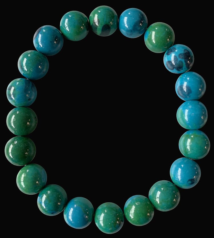 Chrysocolle 10mm pearls bracelet
