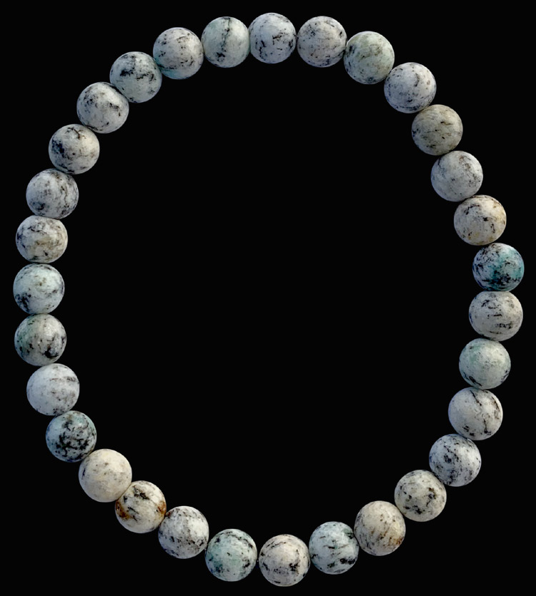 K2 jasper 6-7mm pearls bracelet