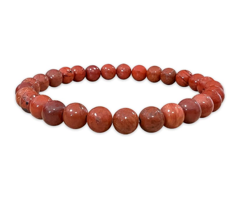 Red Jasper Bracelet A 6-7mm beads