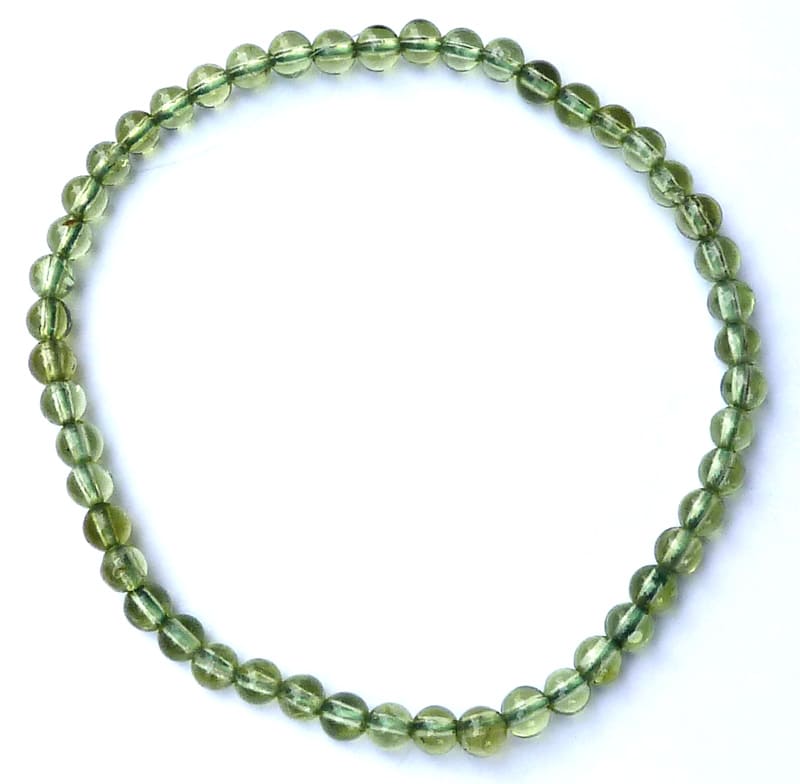 Peridot A 4mm pearls bracelet