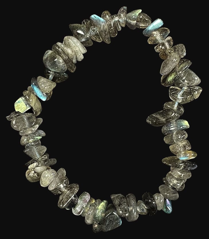 Labradorite Chips Bracelet AA 18cm