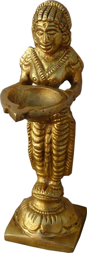 Nag Kanya Deepak candle holder 13cm