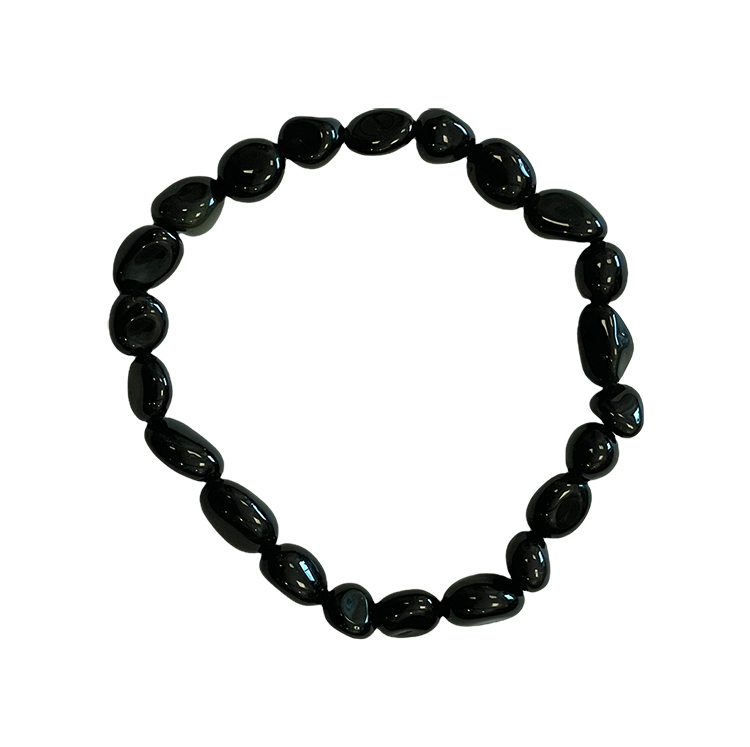 Black Obsidian A tumbled stones bracelet
