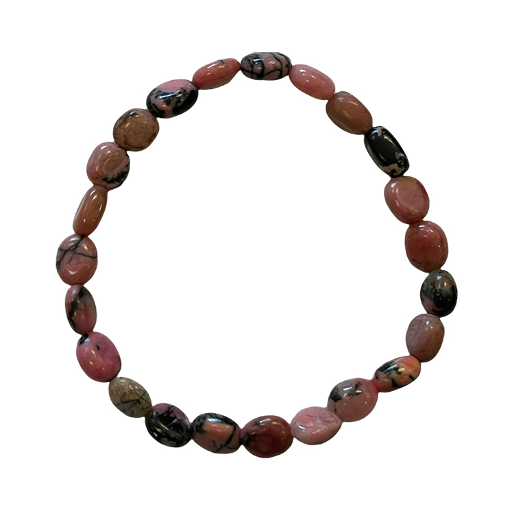 Rhodonite A tumbled stones bracelet