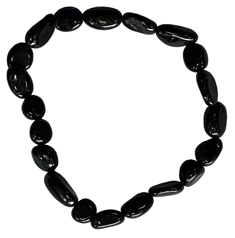 Black Turmaline A tumbled stones bracelet