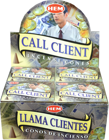 Call client HEM incense cones