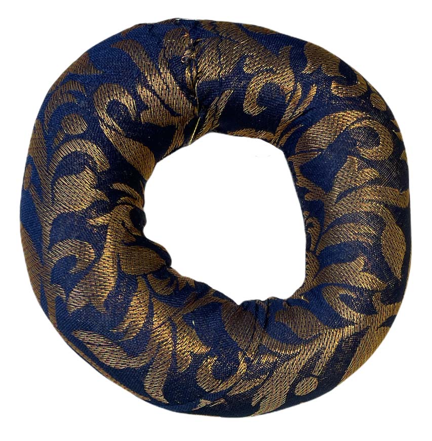Round blue cushion for singing bowl 13cm