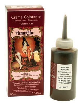 Pack of 3 auburn coloring henna creams 90ml