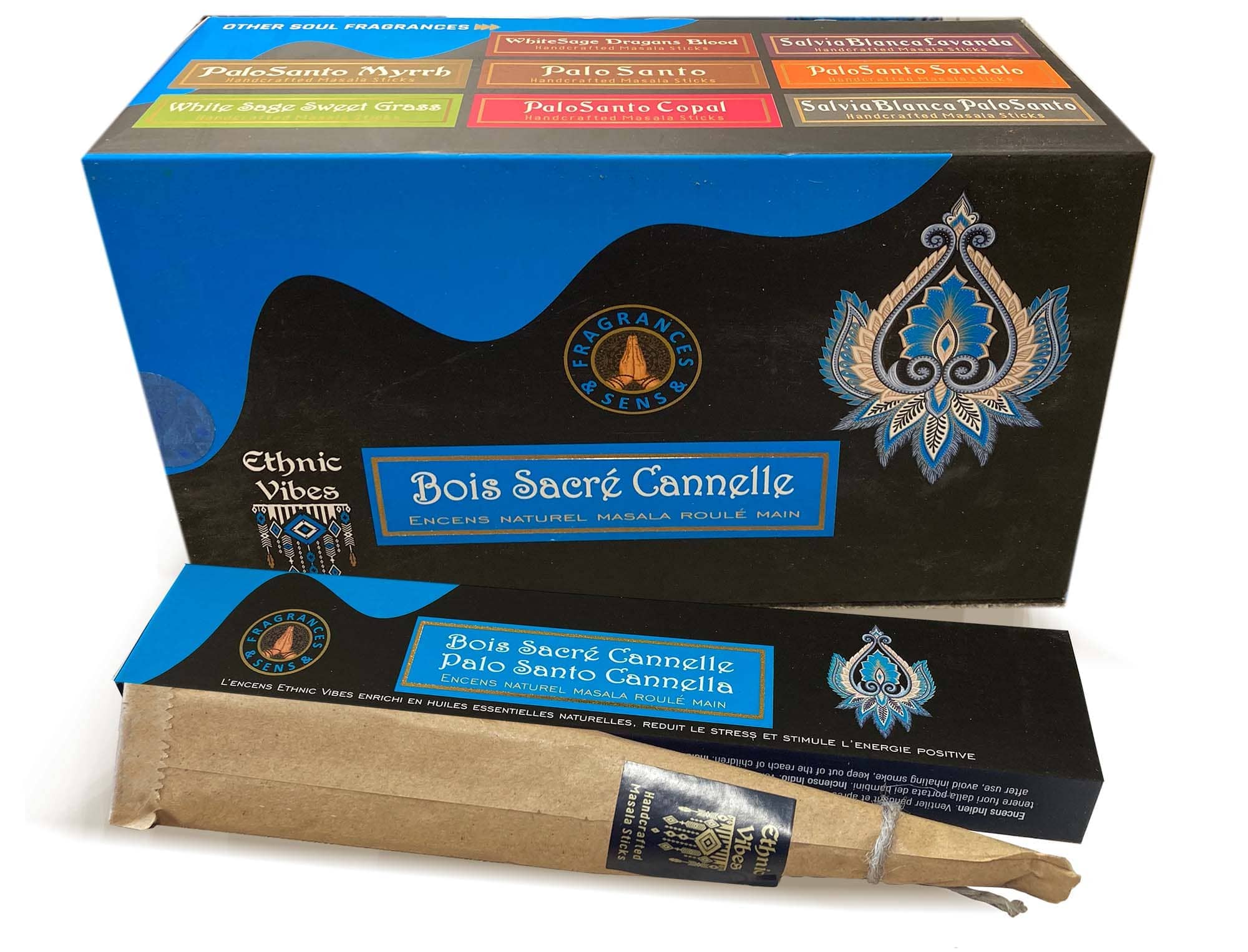 Cinnamon & Palo Santo Fragrances & Sens Ethnic Vibes masala incense 15g