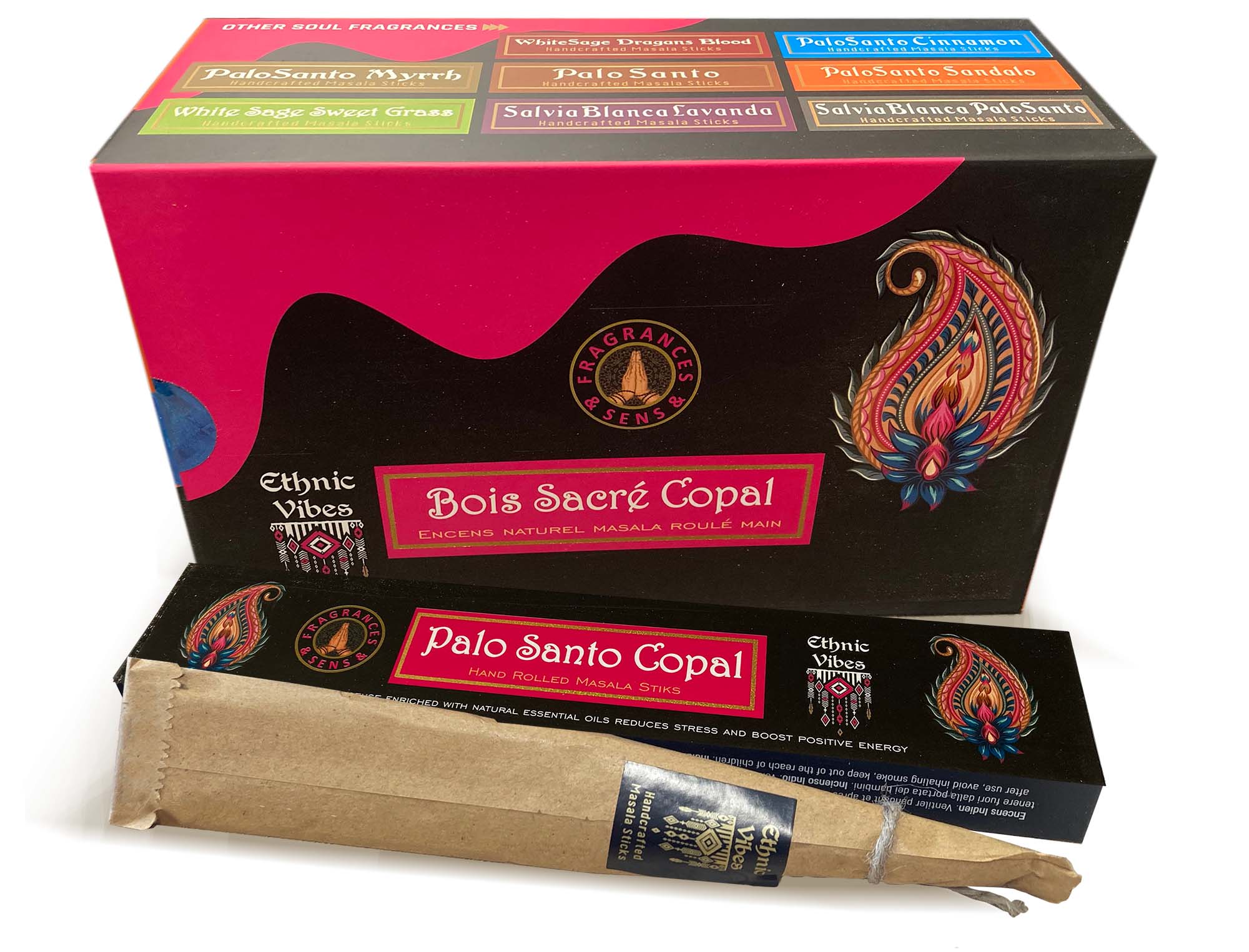 Fragrances & Sens Ethnic Vibes Palo Santo & Copal masala incense 15g