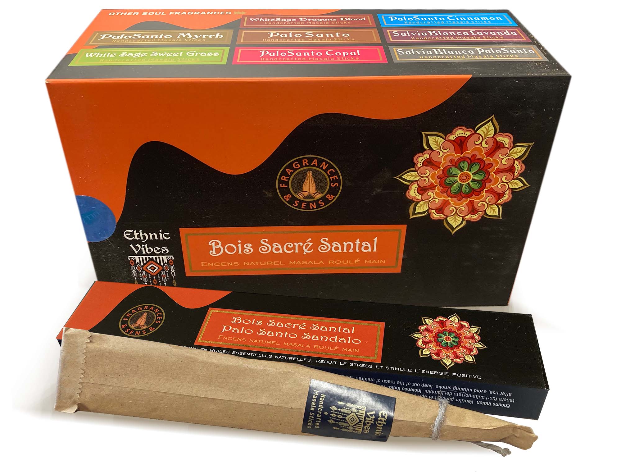 Fragrances & Sens Ethnic Vibes Palo Santo & Myrrh masala incense 15g