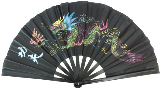 Color dragon tai chi fan 65cm