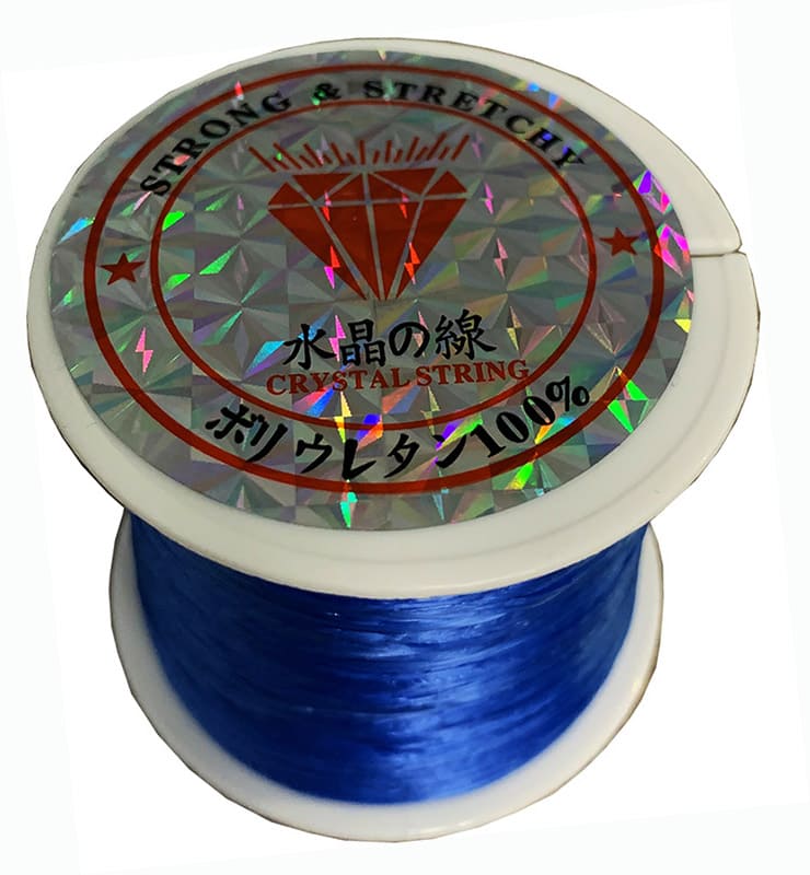 Flat Blue elastic wire 50m