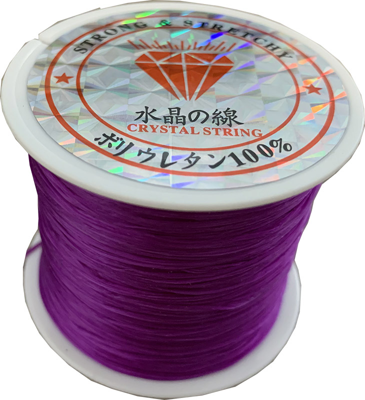 Flat Purple elastic wire 50m