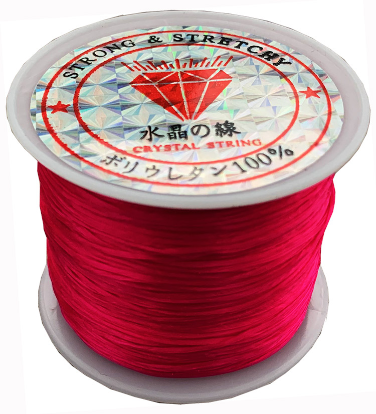 Flat Red elastic wire 50m