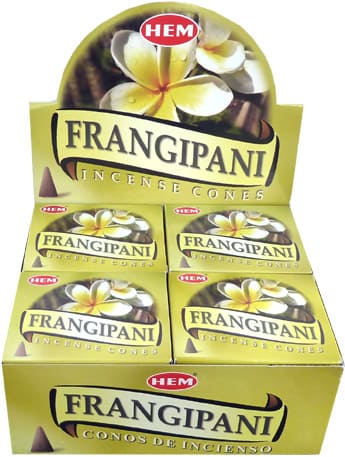 Hem incense frangipani cones