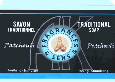 Fragrances & sens patchouli soap 100g