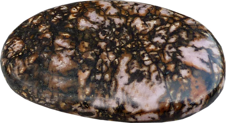 Rhodonite flat pebble 40g