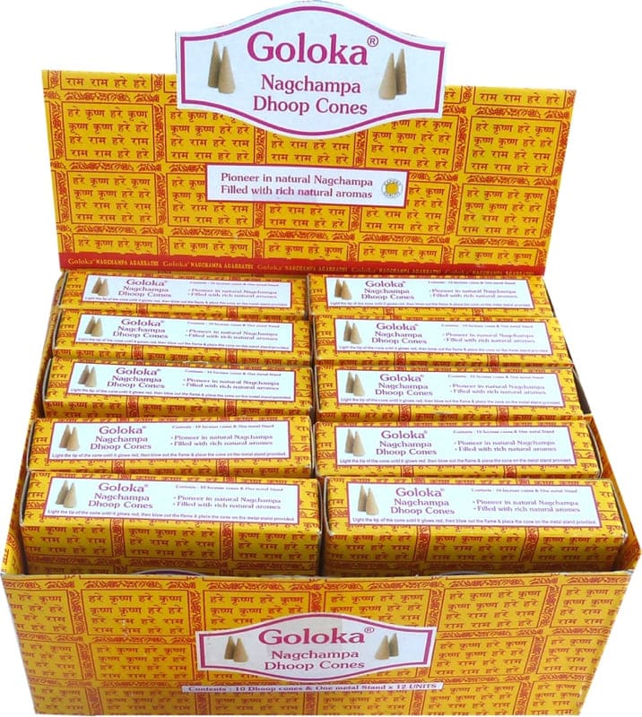 Incense Goloka cones Nag Champa