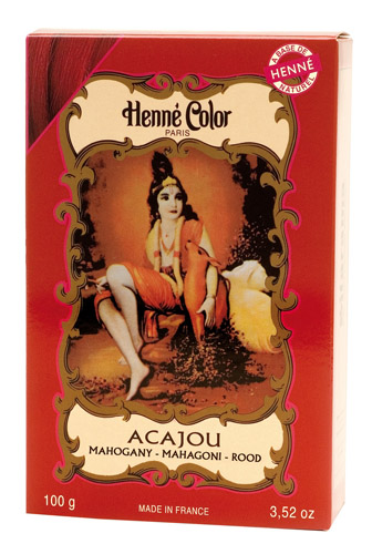 Pack of 6 henna coloring powder henna color mahogany 100g