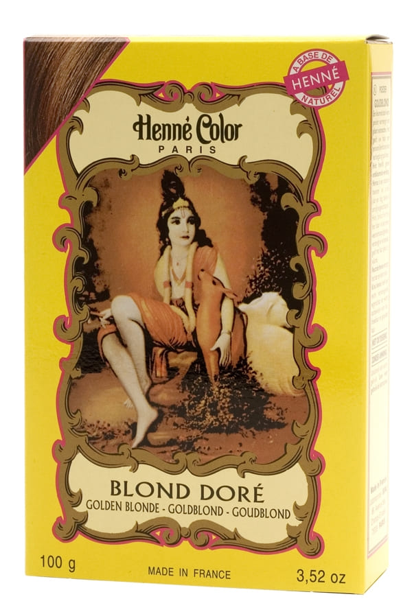 Pack of 6 henna color golden blond 100g