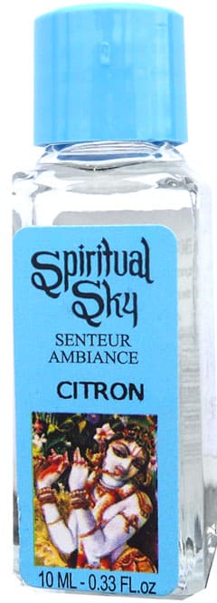 Pack of 6 scented oils spiritual sky lemon 10ml