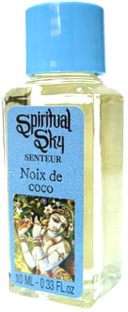 Pack of 6 scented oils spiritual sky coconut 10ml