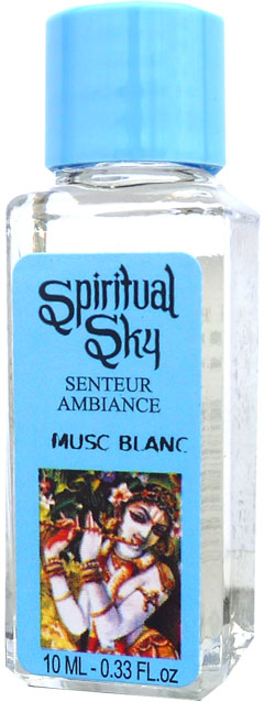 Pack of 6 scented oils spiritual sky white musk 10ml