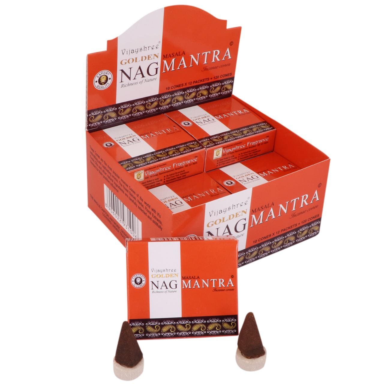 Vijayshree Golden Nag Mantra cones incense