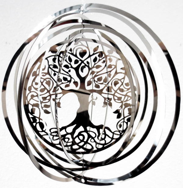 Tree of life stainless mobile 10cm