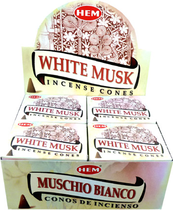 Hem incense White Musk cones
