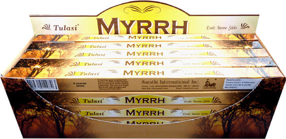 Incense tulasi sarathi myrrh 8stks