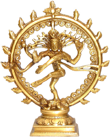 Brass Natraj dansing Shiva 16cm