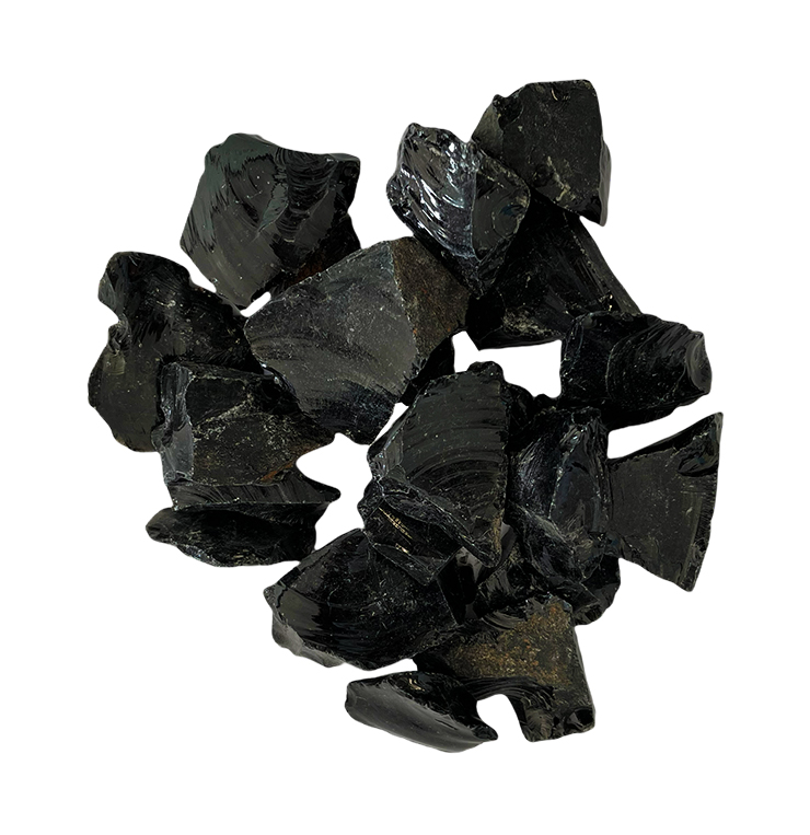 Raw Black Obsidian 500g