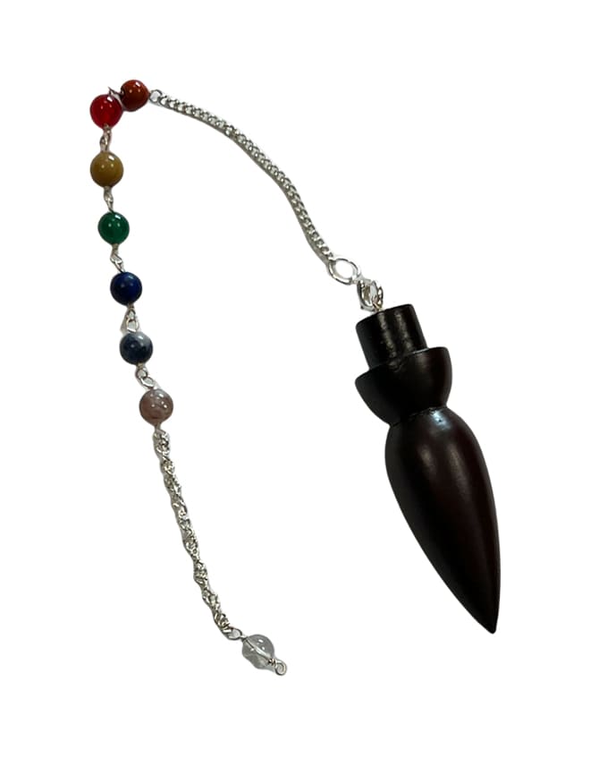 Egyptian Dowsing pendulum 7 Chakras in Rosewood