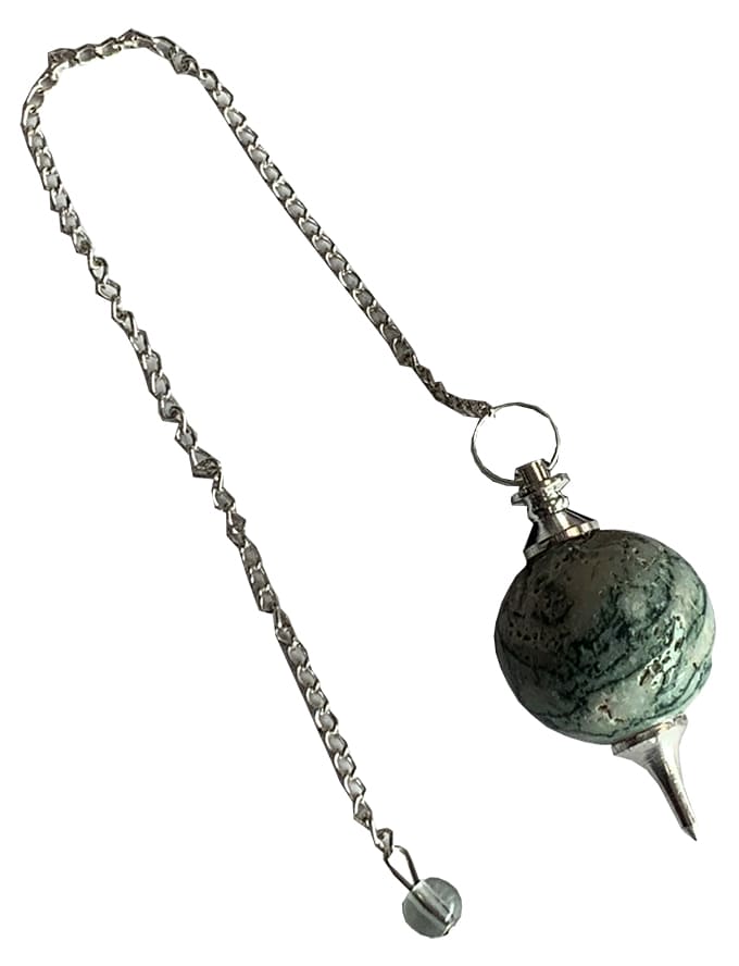 Tree Agate sphere pendulum 4cm