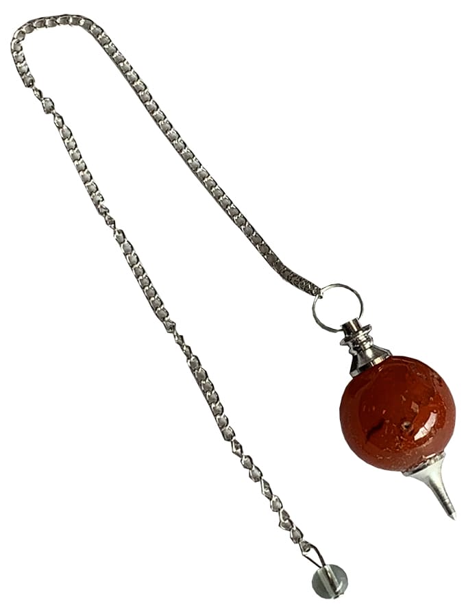 Cornaline sphere pendulum 4cm